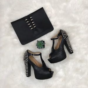 Spiked Platform Mary Janes